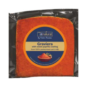 Graviera From Cow Milk With Sweet Paprika Coating